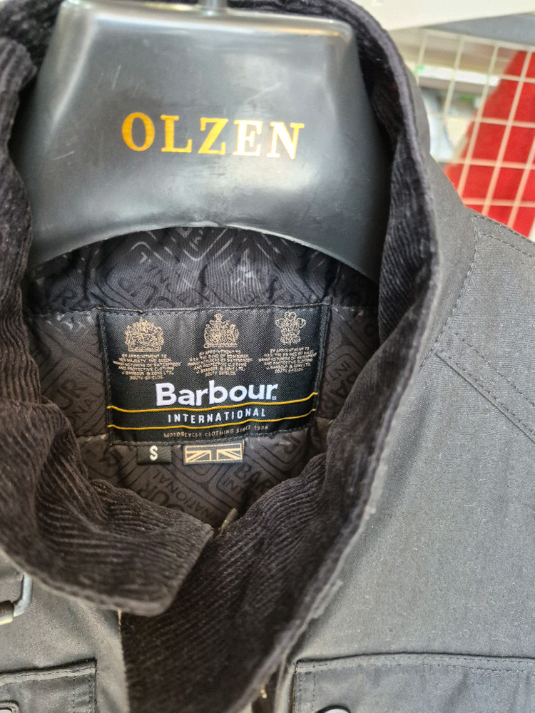 바버 왁스 블랙 자켓.S(95).거의새것.--3