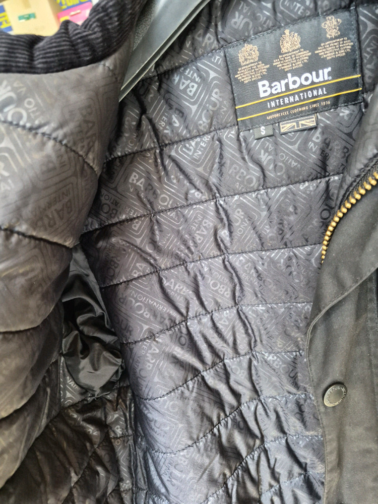 바버 왁스 블랙 자켓.S(95).거의새것.--6