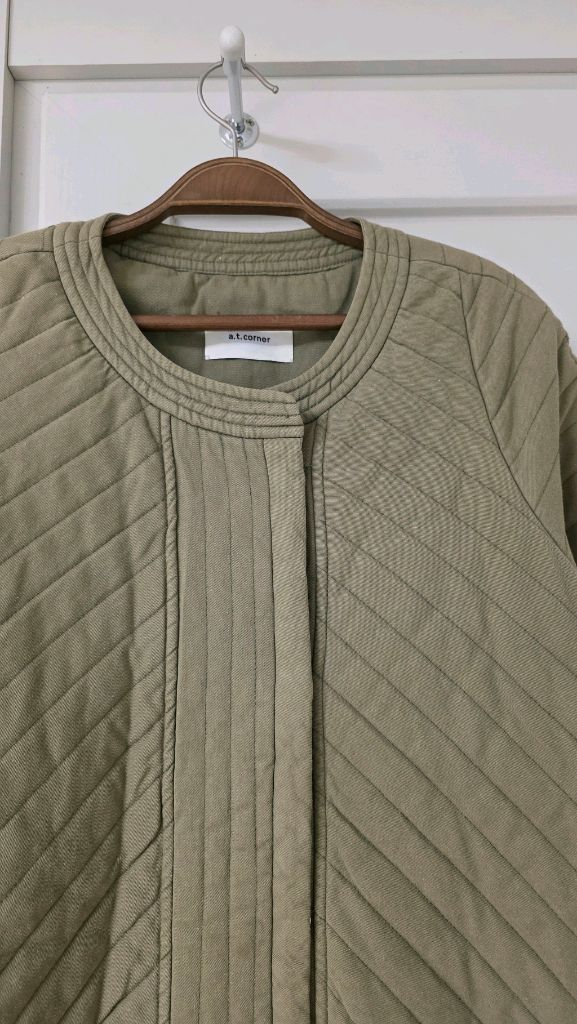 앳코너 퀼팅 롱패딩 자켓 s 55--5