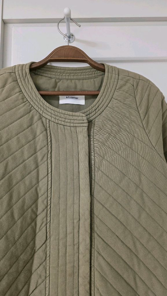 앳코너 퀼팅 롱패딩 자켓 s 55--1