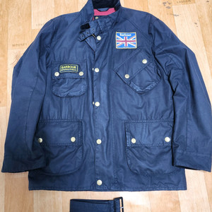 바버 인터네셔널 유니온잭 왁스자켓 xs