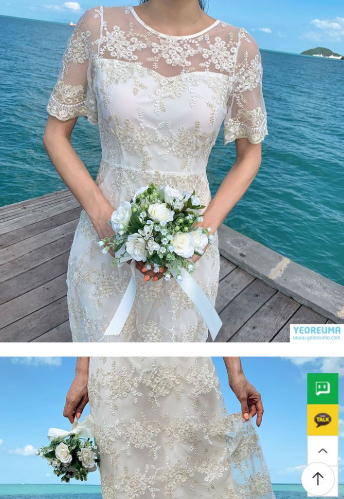 셀프웨딩드레스 브라이덜샤워 드레스 돌잔치 원피스--0