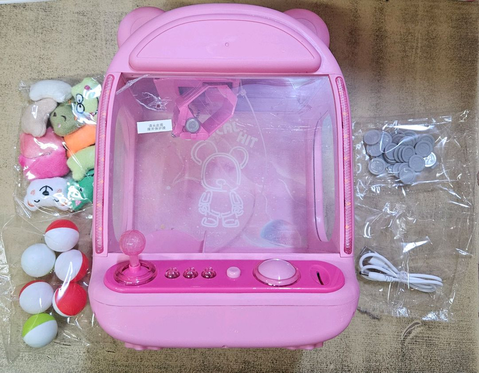 인형뽑기 기계 가정용 미니 장난감 뽑기게임기 가챠머신--1