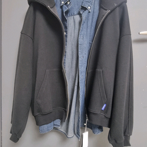 한섬 이지오 남성 후드집업 데님셔츠 새것