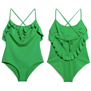 앤아더스토리즈 타이백 여자 프릴 수영복 / 원피스 수영복 호캉스 휴양지 모노키니 비키니