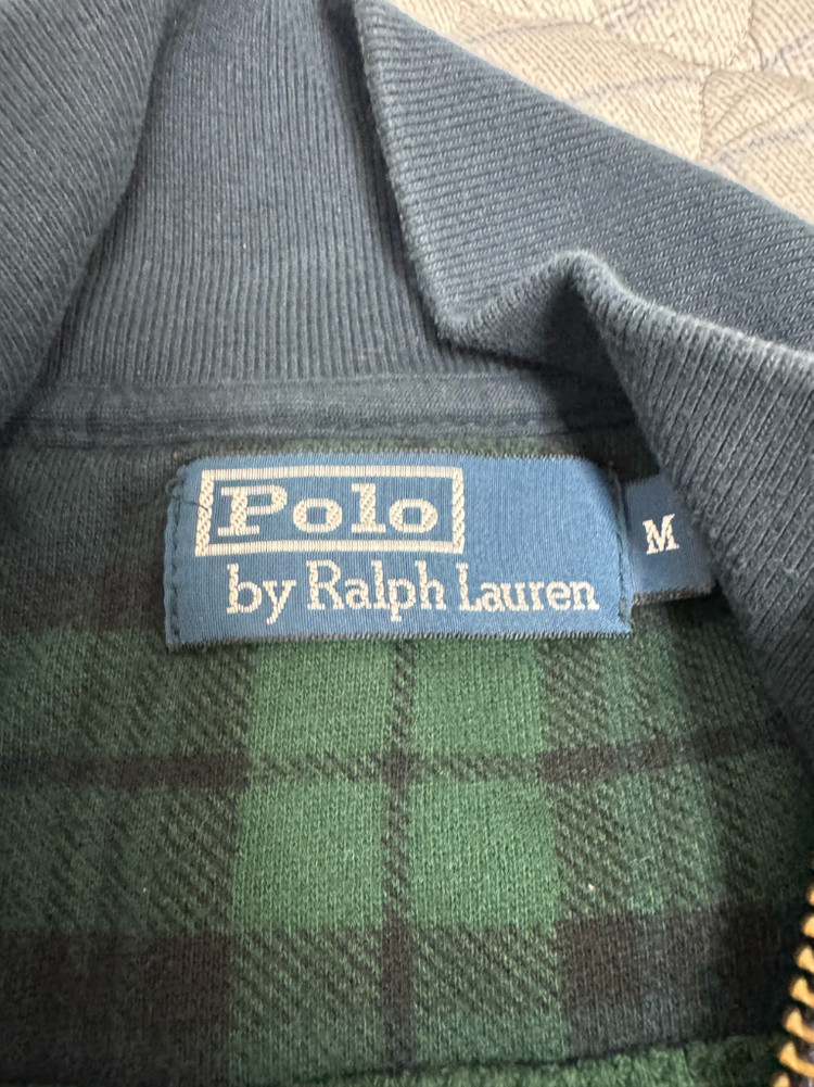 폴로 랄프로렌 블랙와치 집업 코튼 자켓--1