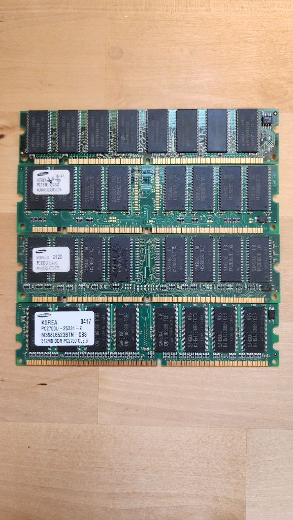 램 DDR1 DDR2 DDR3 최저가에 판매합니다 이미지