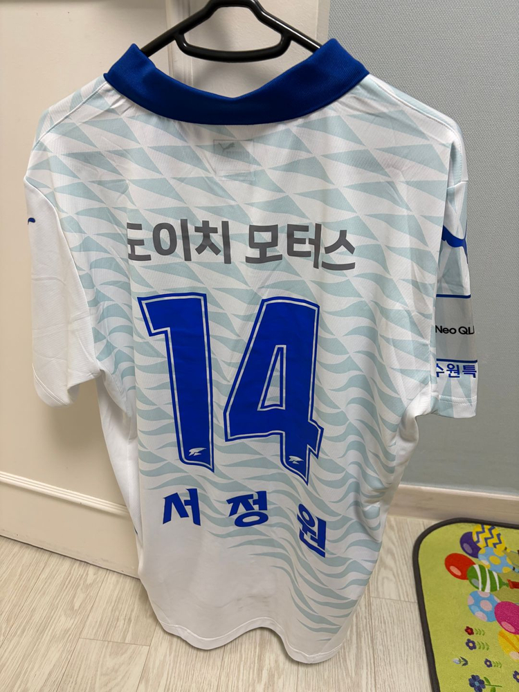 수원삼성 30주년 레트로 어웨이 국내 XL사이즈 14 서정원 풀마킹 이미지