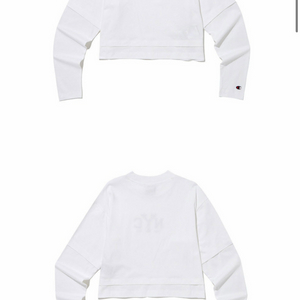 챔피온 NYC 레이어드 크롭 긴팔티셔츠