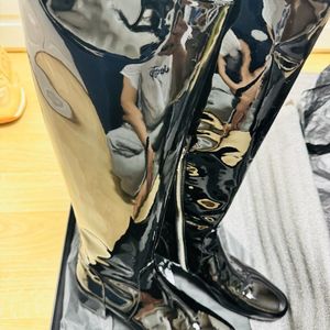 (정품) 생로랑 파리 베니스 페이턴트 롱부츠 (37사이즈)