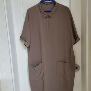 여성)소매 카브라 미니원피스(빅사이즈77~ 88)