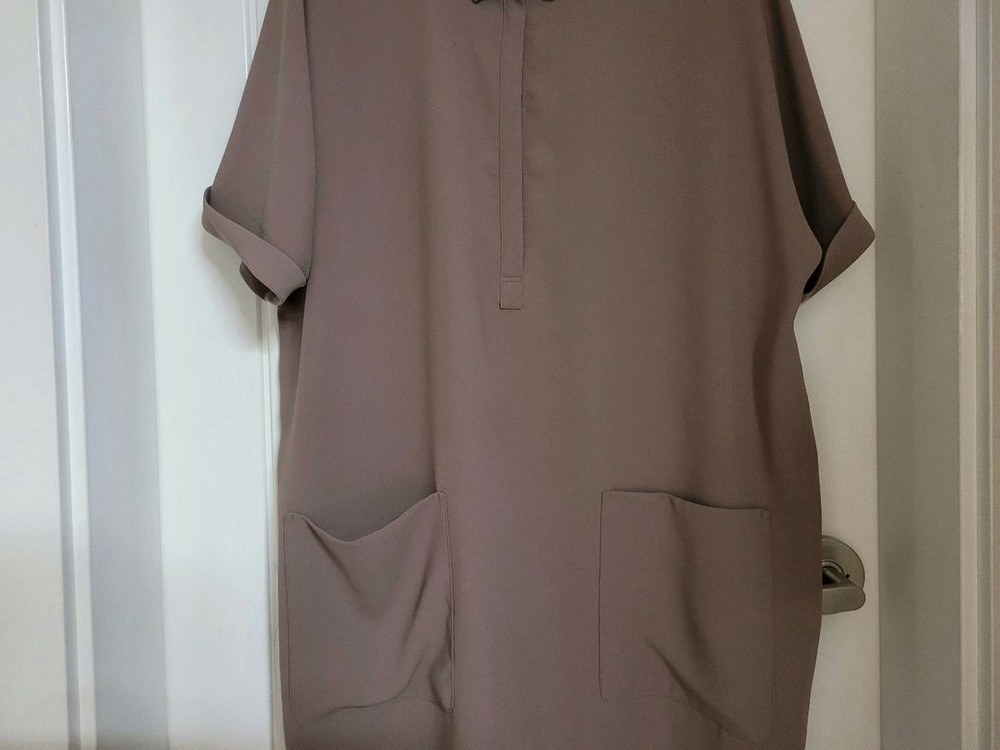 여성)소매 카브라 미니원피스(빅사이즈77~ 88)--1