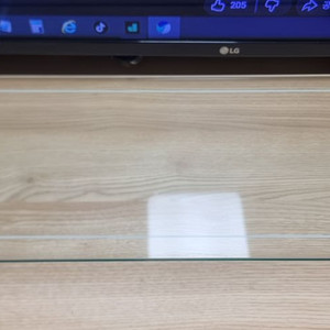 레토 강화유리 모니터 받침대