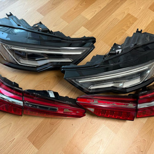 아우디A6 C8 일반매트릭스 헤드라이트 및 테일램프