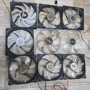 120mm led 쿨링팬 9개 일괄