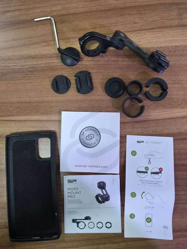 SP커넥트 모토 마운트 프로 (에스피커넥트(sp connect)) 무선 충전 모듈 포함 이미지
