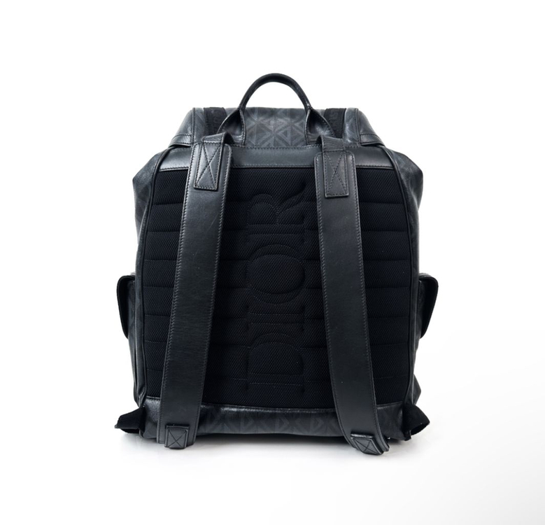 디올 다이아몬드 자카드 힛더로드 백팩 라지 블랙--2