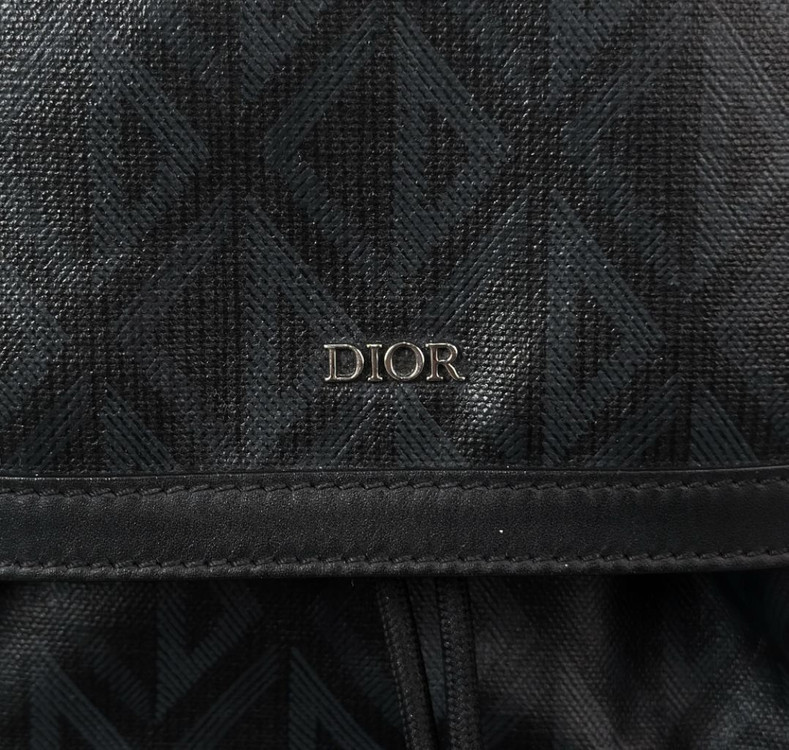디올 다이아몬드 자카드 힛더로드 백팩 라지 블랙--5
