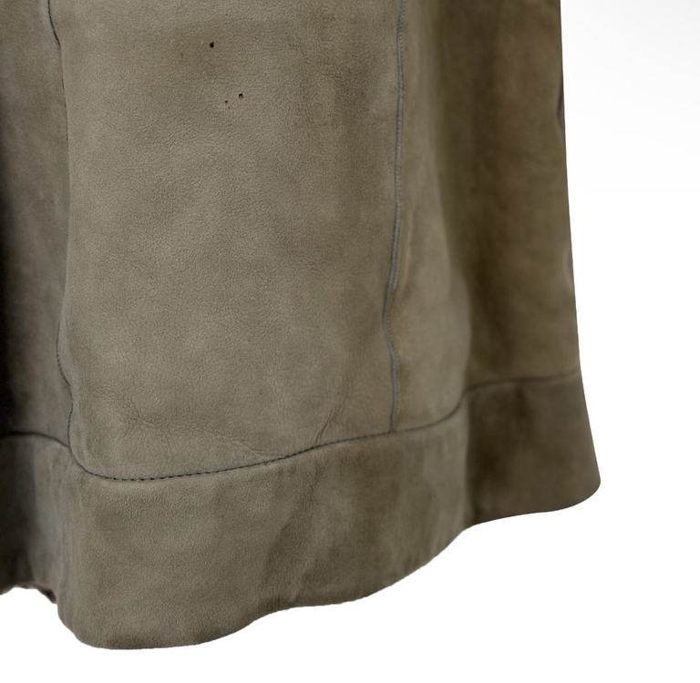 42] 브루넬로 쿠치넬리 여성 램스킨 여우 무스탕 코트--7