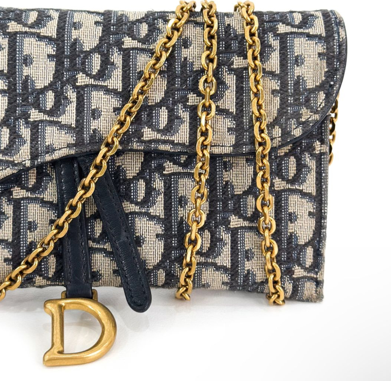 Dior 디올 오블리크 새들 WOC 체인 지갑 크로스백 이미지