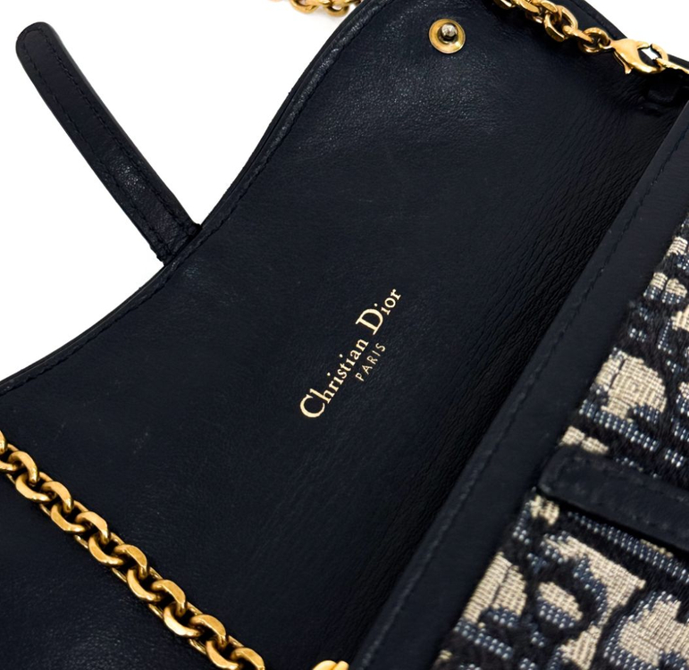 Dior 디올 오블리크 새들 WOC 체인 지갑 크로스백 이미지