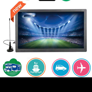 충전식 휴대용 미니 디지털 TV 지지대 DVB-T2, ISDBT ATSC Hevc H265, 10 비트 코드 TV 이미지