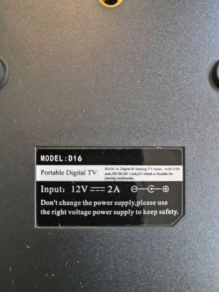 충전식 휴대용 미니 디지털 TV 지지대 DVB-T2, ISDBT ATSC Hevc H265, 10 비트 코드 TV 이미지