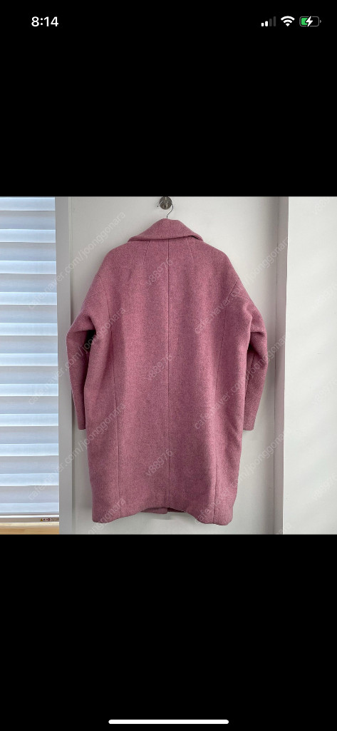 시스템 핑크 캐시미어 코트 160--1