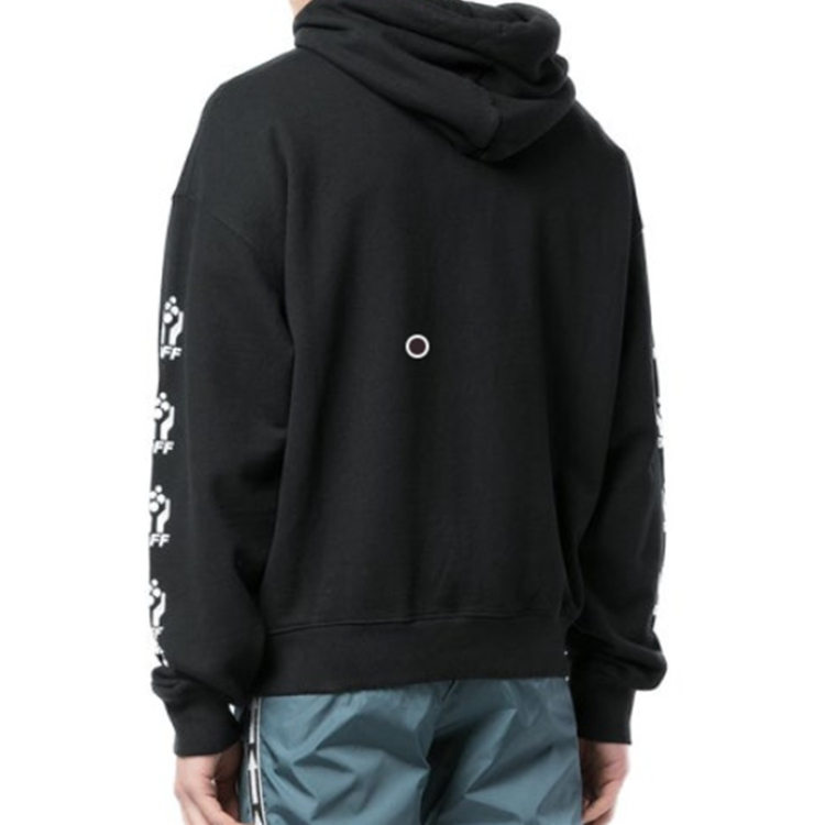 국내매장판 오프화이트 후드 티 공용 여성 남성 XS S 블랙 사랑봉봉 이미지