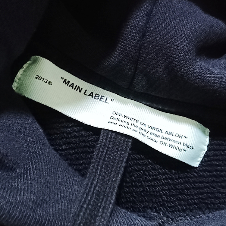 국내매장판 오프화이트 후드 티 공용 여성 남성 XS S 블랙 사랑봉봉 이미지