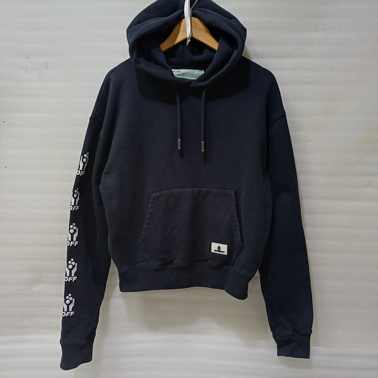 국내매장판 오프화이트 후드 티 공용 여성 남성 XS S 블랙 사랑봉봉 이미지