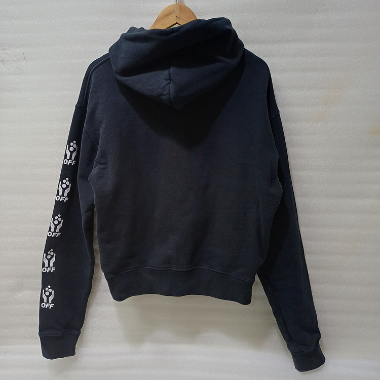 국내매장판 오프화이트 후드 티 공용 여성 남성 XS S 블랙 사랑봉봉 이미지