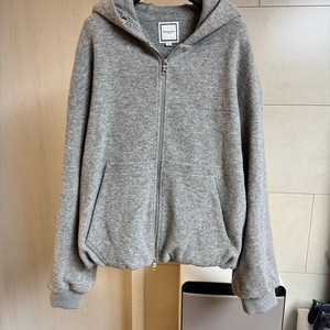 [새제품] 우영미 25fw 그레이 니티드 후드 집업