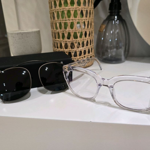 muzik 투명 클리어 프레임 안경선글라스