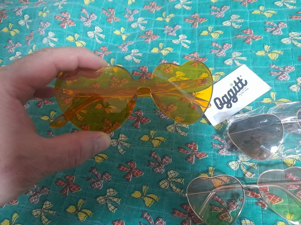 새제품 선글라스정리중 - 하트선글라스 3개일괄--1