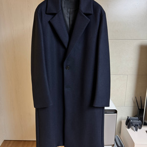 인사일런스 싱글 캐시미어 오버핏 코트