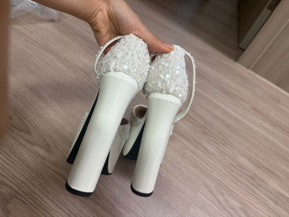 통굽 플랫폼 웨딩슈즈 15cm 230 이미지