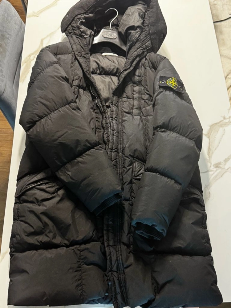 스톤아일랜드 크링클렙스 롱패딩 블랙 M 이미지