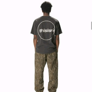 XL 디스이즈네버뎃 써클 반팔티 차콜 디네뎃 thisisneverthat