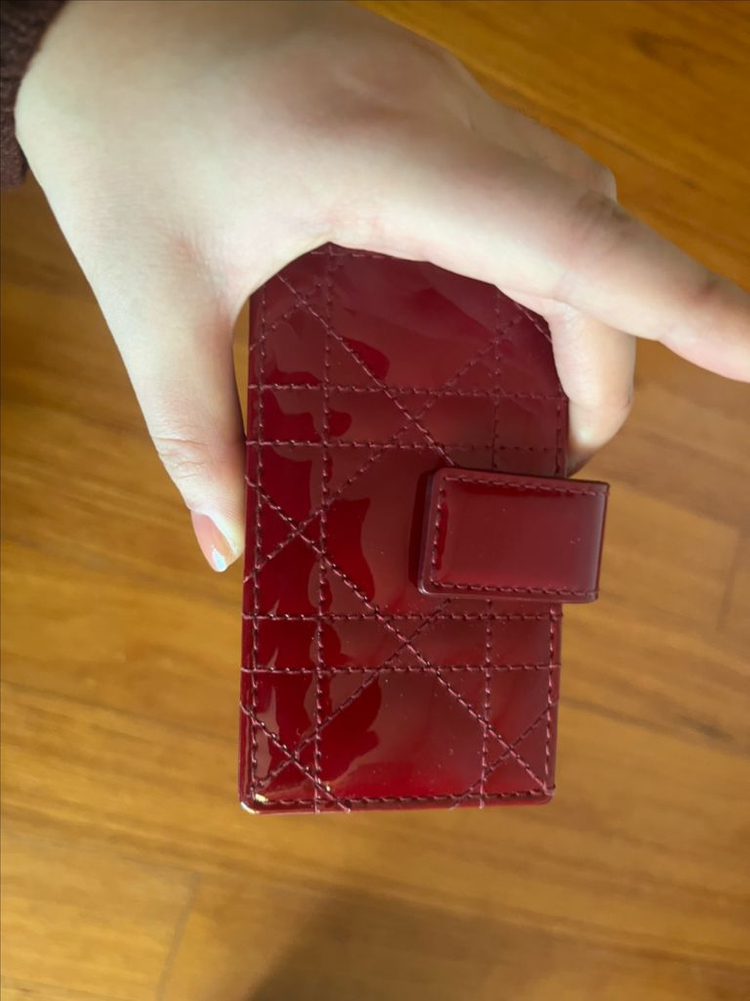 디올 퀼팅 카드지갑--2