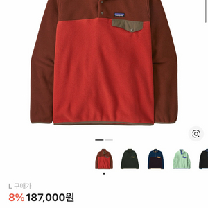 [L]파타고니아 신칠라 아마니타 레드