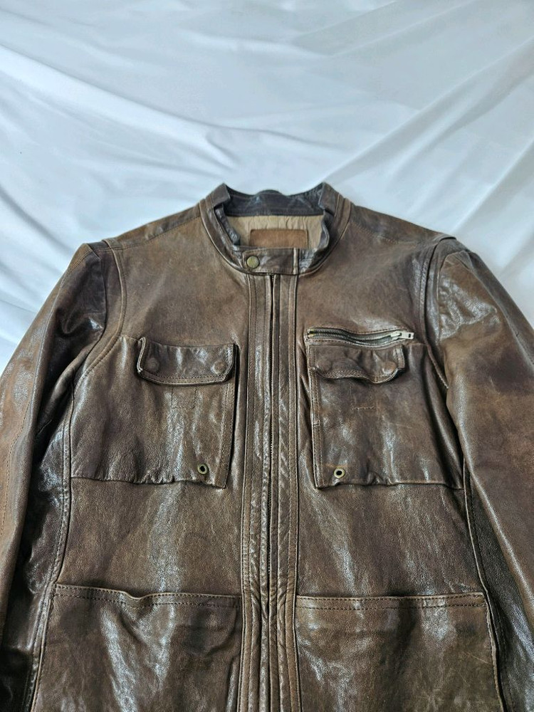 타임옴므 양가죽 램스킨 바이커 레더자켓 가죽자켓 95 이미지