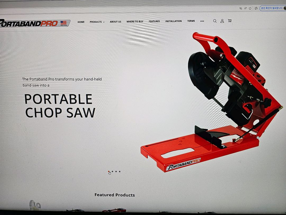 Portaband Pro Deluxe Kit for Milwaukee 밴드쏘 킷트--4