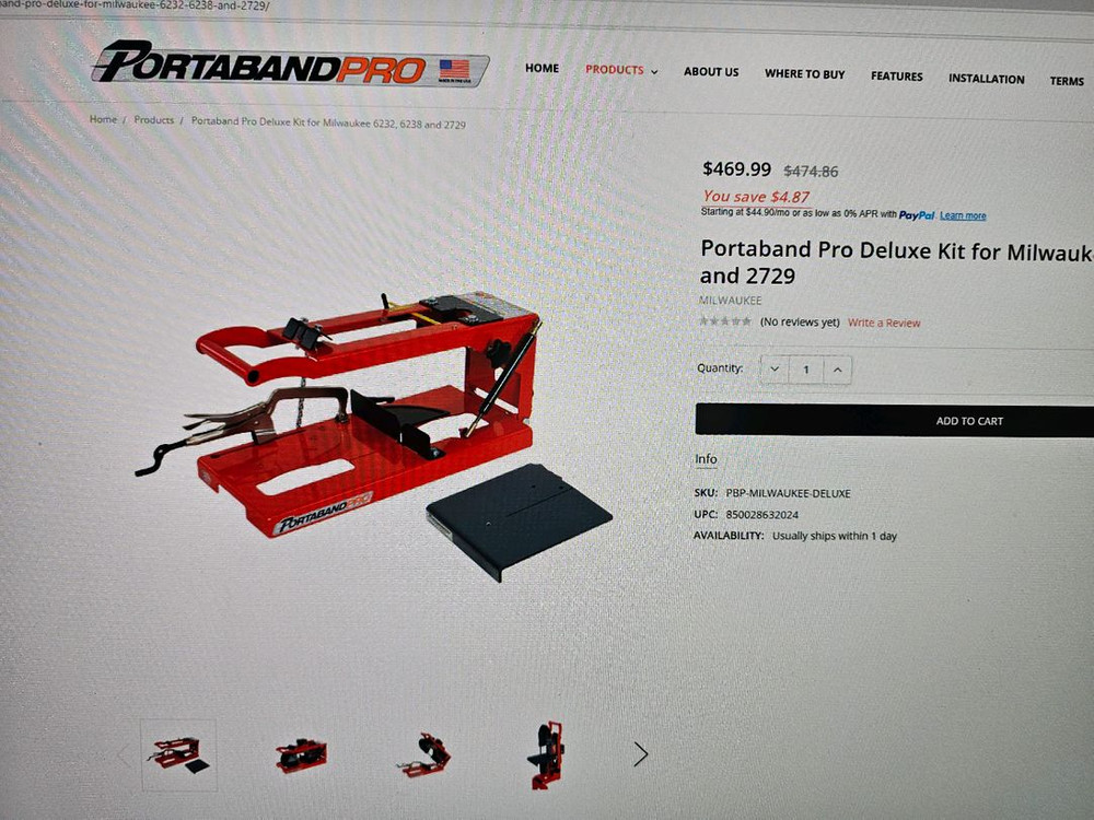 Portaband Pro Deluxe Kit for Milwaukee 밴드쏘 킷트--7