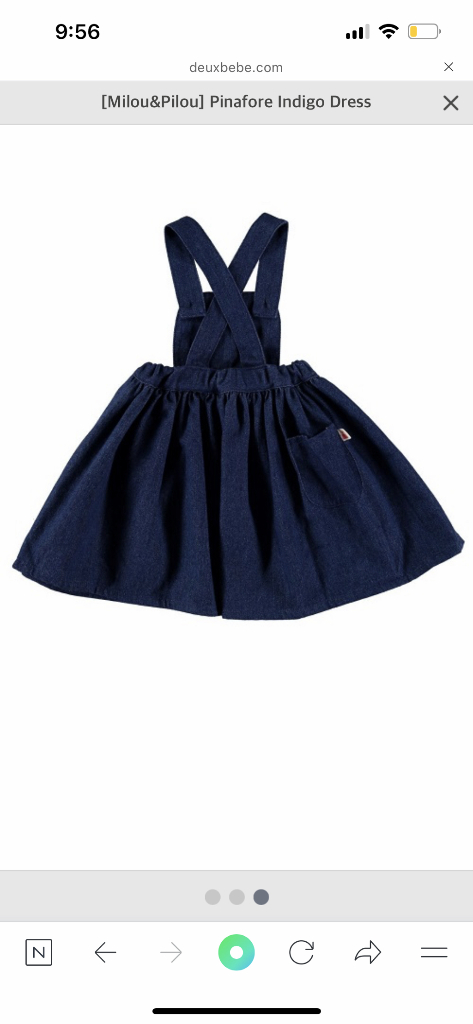 밀로우 필로우 데님 치마 6y--4