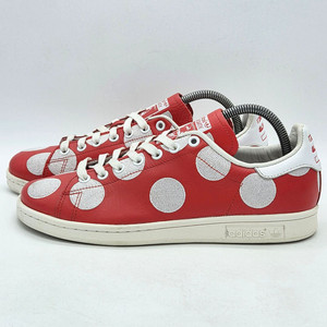 아디다스 x 퍼렐 윌리엄스 스탠스미스 도트 레드 (265) 이미지
