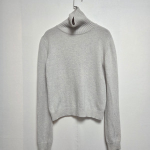 막스마라 라나버진울 혼방 터틀넥 스웨터 라이트그레이(S)