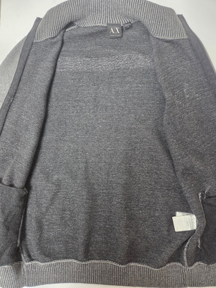 아르마니 익스체인지 로로 니트집업 그레이(S) 이미지