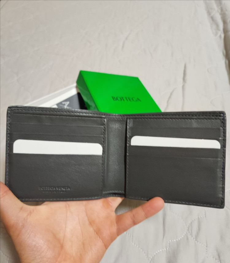 [풀박스]보테가베네타 인트레치아토 반지갑 그레이--2