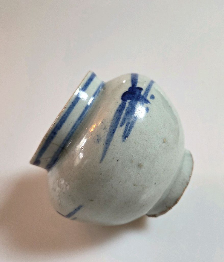 골동품 조선시대 후기 관요사기 청화백자 죽문호 이미지